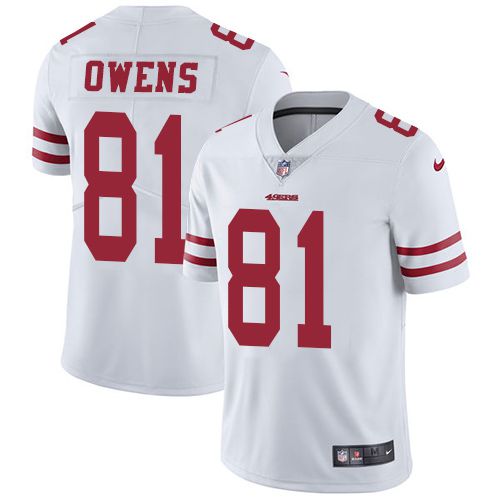 Men San Francisco 49ers #81 Terrell Owens Nike White Vapor Limited NFL Jersey->san francisco 49ers->NFL Jersey